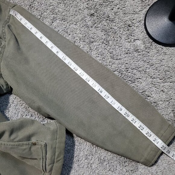 Woolrich Olive Green Flannel Lined Button Front Outdoor Chore Jacket - XL - Picture 10 of 12